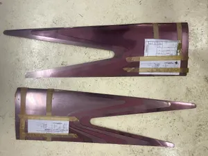 Bell Agusta 47 Blade Doublers (set, top and bottom) PN 47-110-356